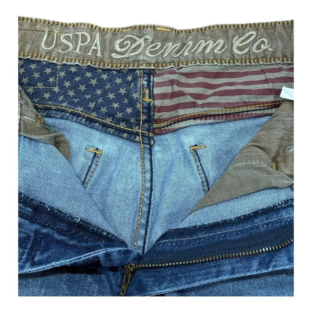 US Polo Assn Jeans Mens 30x34 Blue Delta Slim Tapered Denim Embroidered Logo - Picture 8 of 12